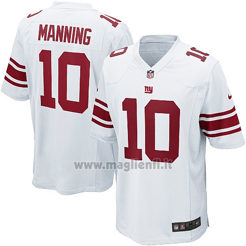 Maglia NFL Game New York Giants Manning Bianco